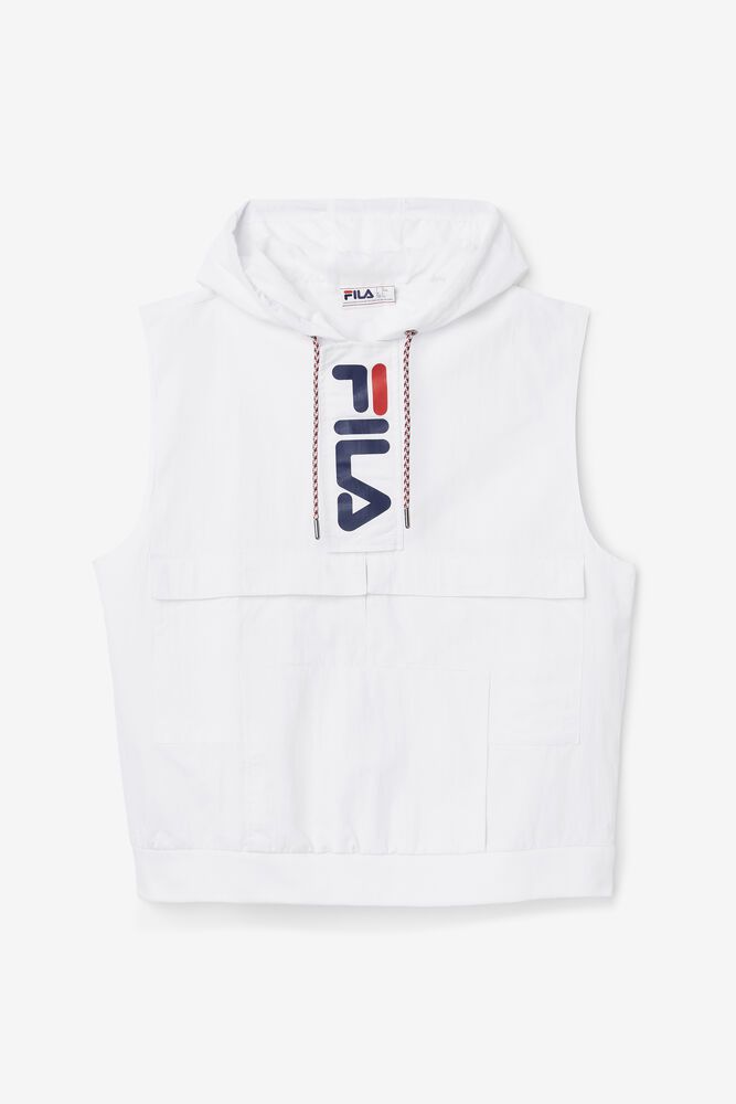 Fila Soul Vest White T-Shirt Mens - NZ 49867-WEKC